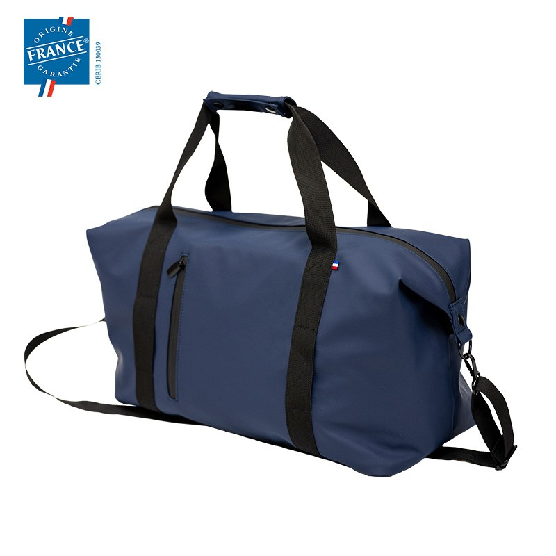 Sac de voyage personnalisable PU recyclé Bleu marine